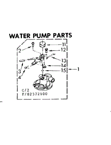 Water Pump Parts parts for Kenmore Washer 110.82372600 (11082372600, 110 82372600) from AppliancePartsPros.com