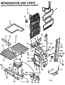 Unit Parts parts for Kenmore Refrigerator 253.7640720 (2537640720, 253 7640720) from AppliancePartsPros.com
