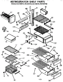 Shelf Parts parts for Kenmore Refrigerator 253.7640760 (2537640760, 253 7640760) from AppliancePartsPros.com