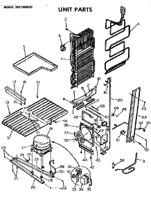 Unit Parts parts for Kenmore Refrigerator 253.7650310 (2537650310, 253 7650310) from AppliancePartsPros.com