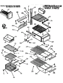 Shelf Parts parts for Kenmore Refrigerator 253.7650720 (2537650720, 253 7650720) from AppliancePartsPros.com