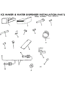 Ice Maker & Water Dispenser Installation Parts parts for Kenmore Refrigerator 253.7670710 (2537670710, 253 7670710) from AppliancePartsPros.com