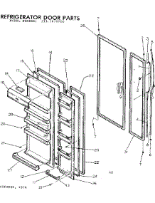 Door Parts parts for Kenmore Refrigerator 253.7670760 (2537670760, 253 7670760) from AppliancePartsPros.com