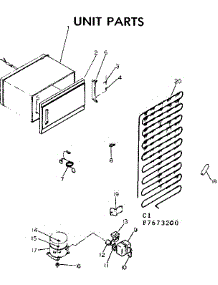 Unit Parts parts for Kenmore Refrigerator 253.7673210 (2537673210, 253 7673210) from AppliancePartsPros.com