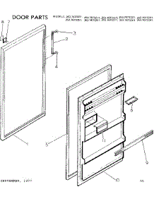 Door Parts parts for Kenmore Refrigerator 253.7673231 (2537673231, 253 7673231) from AppliancePartsPros.com
