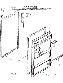 Door Parts parts for Kenmore Refrigerator 253.7673280 (2537673280, 253 7673280) from AppliancePartsPros.com