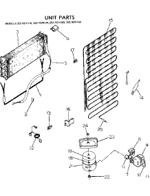 Unit Parts parts for Kenmore Refrigerator 253.7674120 (2537674120, 253 7674120) from AppliancePartsPros.com