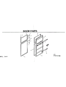 Door Parts parts for Kenmore Refrigerator 253.7674250 (2537674250, 253 7674250) from AppliancePartsPros.com