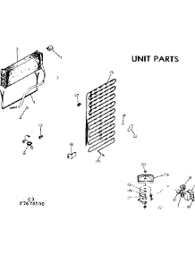 Unit Parts parts for Kenmore Refrigerator 253.7674510 (2537674510, 253 7674510) from AppliancePartsPros.com
