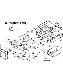 Ice Maker Parts parts for Kenmore Refrigerator 253.7674531 (2537674531, 253 7674531) from AppliancePartsPros.com