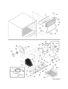 System parts for Kenmore Refrigerator 253.77870509 (25377870509, 253 77870509) from AppliancePartsPros.com