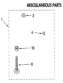 Miscellaneous parts for Kenmore Washer 110.92293810 (11092293810, 110 92293810) from AppliancePartsPros.com