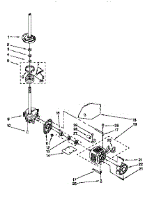 Braker,Clutch,Gearcase,Motor&Pump parts for Kenmore Washer 110.92389200 (11092389200, 110 92389200) from AppliancePartsPros.com