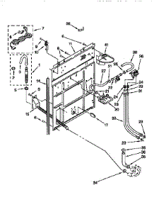 Rear Panel parts for Kenmore Washer 110.92389200 (11092389200, 110 92389200) from AppliancePartsPros.com