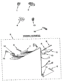 Wiring Harness parts for Kenmore Washer 110.92418600 (11092418600, 110 92418600) from AppliancePartsPros.com