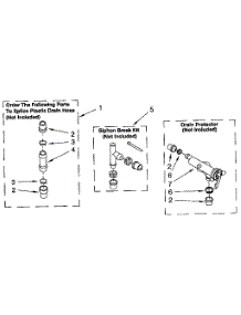 Water System parts for Kenmore Washer 110.92418600 (11092418600, 110 92418600) from AppliancePartsPros.com