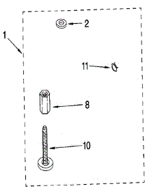 Miscellaneous parts for Kenmore Washer 110.92418800 (11092418800, 110 92418800) from AppliancePartsPros.com