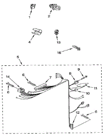 Wiring Harness parts for Kenmore Washer 110.92428100 (11092428100, 110 92428100) from AppliancePartsPros.com