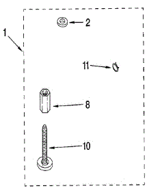Miscellaneous parts for Kenmore Washer 110.92428100 (11092428100, 110 92428100) from AppliancePartsPros.com