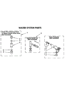 Water System parts for Kenmore Washer 110.92429100 (11092429100, 110 92429100) from AppliancePartsPros.com