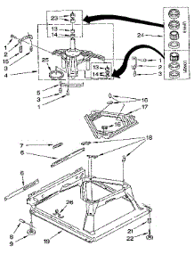 Machine Base parts for Kenmore Washer 110.92478100 (11092478100, 110 92478100) from AppliancePartsPros.com