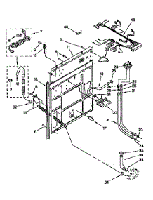 Rear Panel parts for Kenmore Washer 110.92480200 (11092480200, 110 92480200) from AppliancePartsPros.com