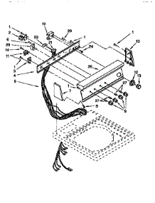 Control Panel parts for Kenmore Washer 110.92490100 (11092490100, 110 92490100) from AppliancePartsPros.com