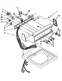 Control Panel parts for Kenmore Washer 110.92490110 (11092490110, 110 92490110) from AppliancePartsPros.com