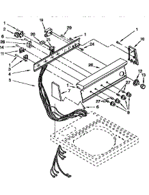 Control Panel parts for Kenmore Washer 110.92490120 (11092490120, 110 92490120) from AppliancePartsPros.com