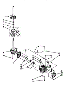 Brake,Clutch,Gearcase,Motor&Pump parts for Kenmore Washer 110.92491200 (11092491200, 110 92491200) from AppliancePartsPros.com