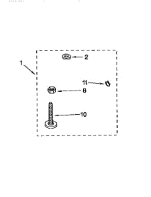 Miscellaneous parts for Kenmore Washer 110.92491400 (11092491400, 110 92491400) from AppliancePartsPros.com