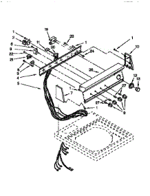 Control Panel parts for Kenmore Washer 110.92491400 (11092491400, 110 92491400) from AppliancePartsPros.com