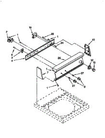 Control Panel parts for Kenmore Washer 110.92529110 (11092529110, 110 92529110) from AppliancePartsPros.com