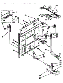 Rear Panel Parts parts for Kenmore Washer 110.92560100 (11092560100, 110 92560100) from AppliancePartsPros.com