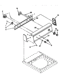 Control Panel parts for Kenmore Washer 110.92561100 (11092561100, 110 92561100) from AppliancePartsPros.com