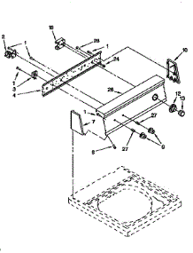 Control Panel parts for Kenmore Washer 110.92561110 (11092561110, 110 92561110) from AppliancePartsPros.com
