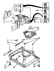 Machine Base parts for Kenmore Washer 110.92561110 (11092561110, 110 92561110) from AppliancePartsPros.com