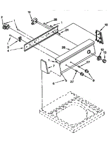 Control Panel parts for Kenmore Washer 110.92561200 (11092561200, 110 92561200) from AppliancePartsPros.com