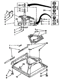 Machine Base parts for Kenmore Washer 110.92561800 (11092561800, 110 92561800) from AppliancePartsPros.com