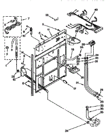 Rear Panel parts for Kenmore Washer 110.92562200 (11092562200, 110 92562200) from AppliancePartsPros.com
