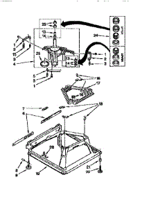 Machine Base parts for Kenmore Washer 110.92562200 (11092562200, 110 92562200) from AppliancePartsPros.com