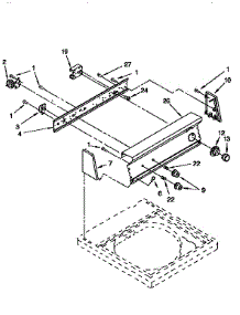 Control Panel parts for Kenmore Washer 110.9257020 (1109257020, 110 9257020) from AppliancePartsPros.com