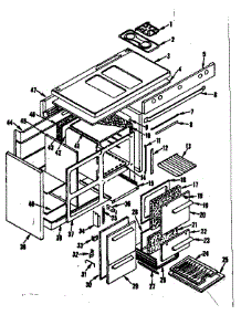 Body Section parts for Kenmore Range 119.8606700 (1198606700, 119 8606700) from AppliancePartsPros.com