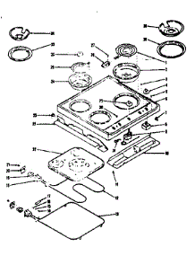 Main Top And Oven Units parts for Kenmore Range 119.9017311 (1199017311, 119 9017311) from AppliancePartsPros.com