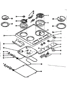 Main Top And Oven Units parts for Kenmore Range 119.9017320 (1199017320, 119 9017320) from AppliancePartsPros.com