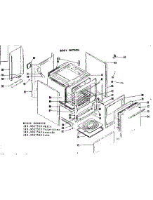Body Section parts for Kenmore Range 119.9027510 (1199027510, 119 9027510) from AppliancePartsPros.com