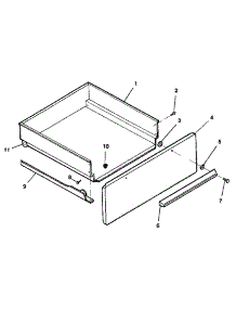 Storage Drawer parts for Kenmore Range 119.9038813 (1199038813, 119 9038813) from AppliancePartsPros.com