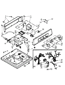 Top And Console parts for Kenmore Washer 110.7005505 (1107005505, 110 7005505) from AppliancePartsPros.com