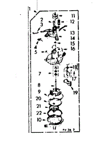 Pump Assembly parts for Kenmore Washer 110.7005510 (1107005510, 110 7005510) from AppliancePartsPros.com