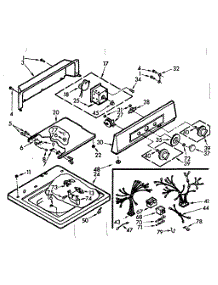 Top And Console Assembly parts for Kenmore Washer 110.7005510 (1107005510, 110 7005510) from AppliancePartsPros.com